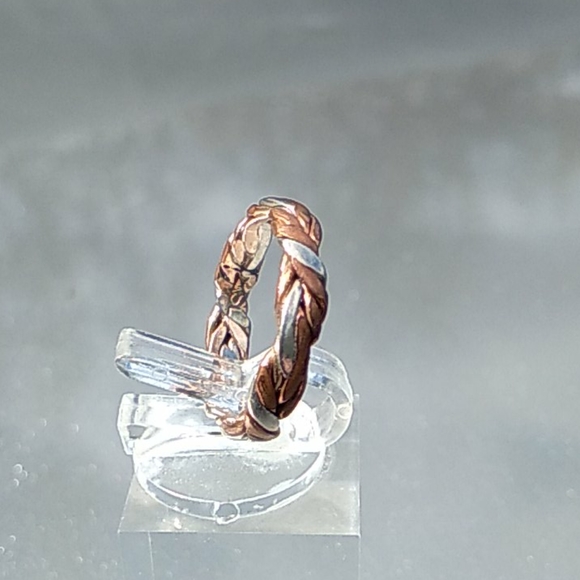 Silver and rose gold plated ring - Picture 3 of 9
